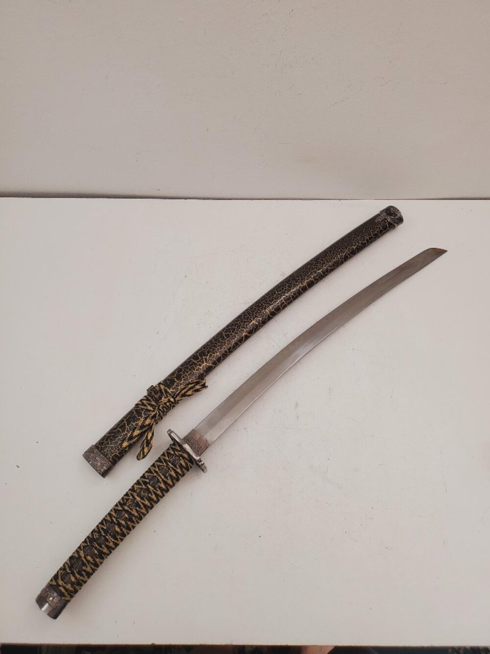 Taijutsu handmade Japanese Katana Steel Samurai Sword Black Katana